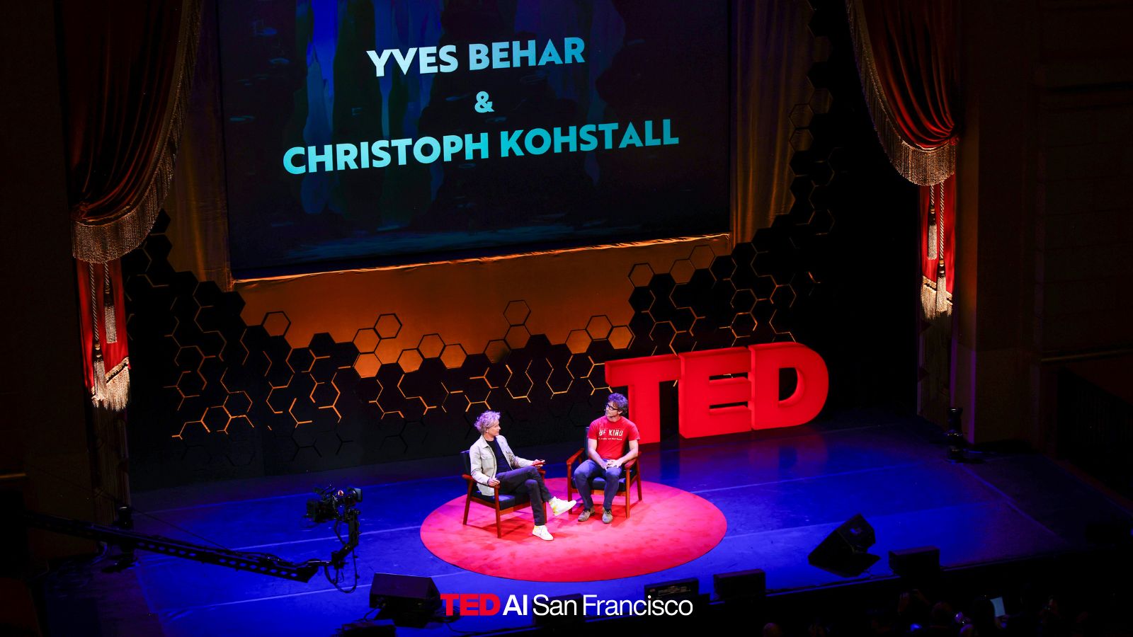 Christoph Kohstall and Yves Béhar at TED AI